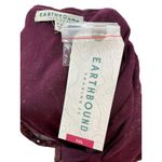 Earthbound Trading Co Romper Hooded Boho Print Burgundy Gold Women's XXL NWT Red Photo 6