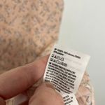 American Eagle  Scoop Neck Mini Slip Dress Light Baby Pink Ditsy Floral Cutout M Photo 10