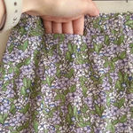 American Eagle Outfitters Stretch Floral Mini Skirt, Purple and Green, Size 4 Photo 8