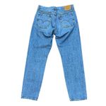 Levi's  Premium Denim Wedgie Straight Leg Jeans 28 Button Fly Mid Wash Distressed Photo 2