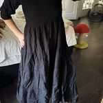 Hill House Women’s Extra Small Black Naomi Nap Dress Smocked Square Neck Size XS Photo 0