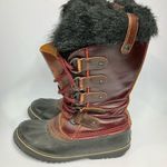 Sorel Joan of Ark Premium red leather boots size 8.5 Photo 5