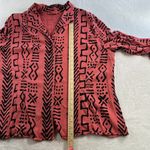 Tianello Plus 3X Shirt Pink Black Soul of Africa Shyanne Top Lagenlook Boho USA Photo 11