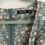 Nasty Gal  Floral Mini romper in Green and Cream Photo 3