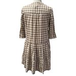 Apiece Apart  Maurino Drop Waist Mini Dress – Walnut Check – XS Photo 2
