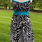 Guess  Zebra Halter Mini Dress Photo 1