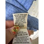 L.L.Bean 100% Linen Scoop Neck Open Chest Pocket Pull Over Tunic Blouse L Photo 6