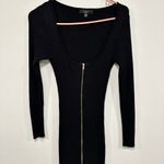 Lulus Lulu’s black zipper down sweater dress and a women’s size medium! Photo 2