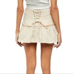 Free People Positano Lace-Up Mini Skirt NWT 10 Photo 1