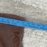 Texture Clothing Skirt Womens Small Brown Hemp Cotton USA Stretch Midi Knee Photo 4