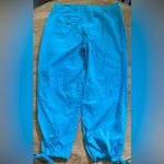Lauren Ralph Lauren Women’s Sz 10 100% Cotton Blue Baggy Ankle Tie Pants Photo 1