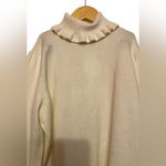 Joseph A  Ruffle TurtleNeck  Knit sweater Photo 1