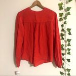 Free People NEW Free People Check On It Wrap Top Rome Red Blouse Womens Size Small Photo 6