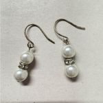 3 Pairs Dangle Earrings Pierced Womens Jewelry Costume Classic Blue Photo 3