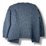 The Irish Store Aran Woollen Mills Charcoal Irish Cable Merino Wool Cardigan Gray Size L Photo 10
