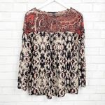 Plenty By Tracy Reese Ikat Pintuck Tunic Sz XS Photo 1