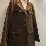 Fossil  Wool/Cotton Blend Military Cadet style brown Jacket Size Medium Photo 1