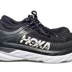 HOKA Bondi 7 Women’s Size 7.5 Black White Running Shoes Cushioned Sneakers READ Photo 0