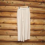 NWT Mordenmiss Extra Wide Leg Cotton Linen Pants Tan Size L Photo 6