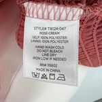 Lush Clothing LUSH Reyna Polka Dot Sheer Sleeve Blouse Light Pink Size XL NWT Photo 7