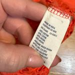 American Eagle Outfitters Women Large Coral Eyelet Ruffle Racerback V neck Dress Photo 5