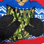 Jolly Sweaters Red and Blue Sweater Reindeer Camo and Plaid Photo 3