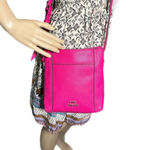 Jones New York SIGNATURE Pink Bag Crossbody Purse Adjustable Strap Vegan Leather Photo 3