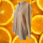 Sag Harbor  Yellow Embossed Collarless Button Up Blouse‎ Size 16 Photo 6