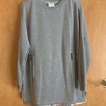 Varley  Bayliss Sweatshirt Womens Size S Gray Pullover Oversized Zip‎ Pockets Photo 0