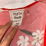 Style Rack  Red/Floral Cardigan Women’s Medium Photo 3