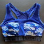 Versace  Italia 19v69 Royal Blue Printed Women’s Sports Bra Top Padded Sz M EUC Photo 0