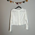 Bella Dahl  white cropped button back pocket top Photo 4