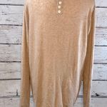 TEE BERRY & WEAVE Sweater Crewneck Lightweight Oatmeal Heather w Raised Dots Photo 2