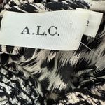 ALC Frank A.L.C. Cody Leopard Print Silk Dress Mini Black White High Neck Sleeveless 2 Photo 5