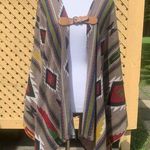 Sweet Claire  Aztec Kimono Wrap Poncho Sweater One Size Photo 0