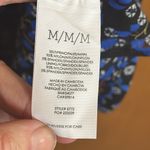 CAbi “The Ten Dress” Black & Blue With White Floral Pattern. Long Sleeve. New Photo 5