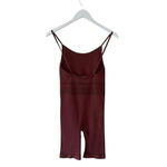 ZARA  Rust SEAMLESS OPENWORK SHORT JUMPSUIT SZ XS #1699 Photo 6