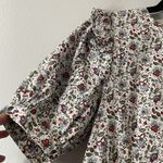 THE KORNER Floral Mini Dress Small Multicolor Gardencore Ruffle Boho Chic Casual Photo 3