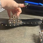 Cape Robbin  Black Sandals with Gold Studs Photo 3