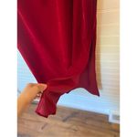 Antonio Melani Pixie Red Velvet Cowl Midi Dress Photo 5