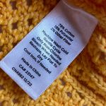 Talbots  Sweater Vest Knit Sleeveless Open Stitch Yellow‎ Cotton Blend L Photo 4