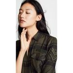 Rails  Pepper Plaid Button Down Shirt Olive Black Top Womens Size‎ S Photo 3