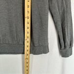 EXPRESS  One Eleven Cold Shoulder Ruffle Crewneck Sweater XS Gray Photo 3