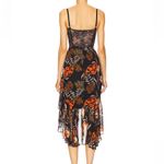 Katie May Revolve Take a Sip Midi Dress in Black 70's Floral Photo 1