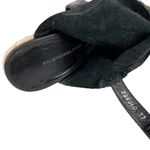 Balenciaga  Paris 37 Glove Wedge Sandals Black Leather 5" Heels Photo 10