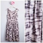 Jason Wu  Gray and Black Abstract Textured Silk Blend Sleeveless Dress Photo 1