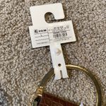 Women’s Barkwood Brown Wide Belt with Gold Buckle L NWT Size L Photo 4