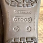 Crocs  Berryessa Brown Suede Flats Shoes Faux Fur Lining Women’s Size 8 Photo 10