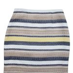 Etcetera Pencil Skirt Womens 6 Striped Textured Lined Boho Cottage Designer Photo 2