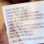 Knox Rose Plaid Teddy Short Jacket Coat Maroon Tan M Button Front Grandpacore Photo 8